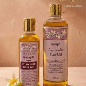 Sansayushi Ayurvedic Hair Oil – The Pure Ayurvedic Ritual for Hair & Harmony